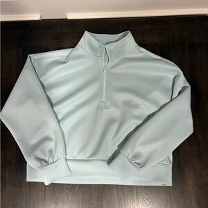 Light Blue Quarter-Zip Pullover